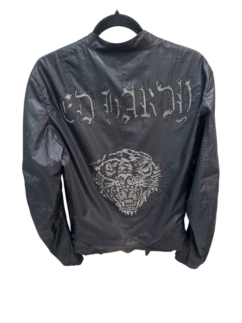 Vintage Ed Hardy By Christian Audigier Full Zip Womens M Jacket w/Stones Tiger